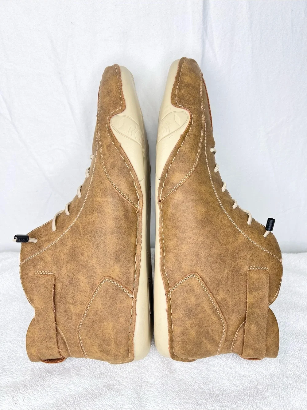 Salkin Lightweight Barefoot Shoes Mens 13 (47) Brown Lace Up High Top Comfort